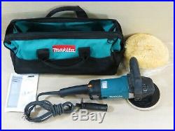 Makita 9237C Variable Speed 7 Corded Electric Polisher, Bag, Pads, 10 Amp, Buffer