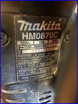 Makita HM0870C. Variable Speed Demolition Hammer
