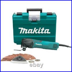 Makita Oscillating Multi-Tool Kit 3 Amp Corded Variable Speed Blade Hard Case