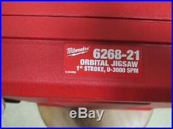 Milwaukee 6268-21 variable speed 6.5 amp jig saw in case and blades Excellent