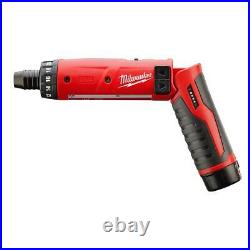 Milwaukee Electric Screwdriver 4-Volt Li-Ion Cordless 1/4 in. Hex 2-Battery Kit