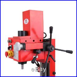 Mini Milling Drilling Machine Gear Drive Precision ±90° Vertical Variable Speed