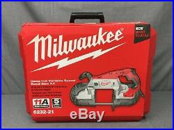 New, Milwaukee 6232-21 11a Electric Corded Deep Cut Variable Speed Band Saw Kit