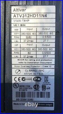 READ Schneider Electric ATV312HD11N4 Variable Speed Drive AS IS UNTESTED