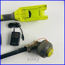 RYOBI 40-Volt Lithium-Ion Cordless String Trimmer / 2.0 Ah Battery / Charger