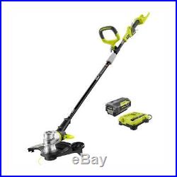 Ryobi Cordless String Trimmer Edger Weed Eater Pivoting Head Battery Charger 40V