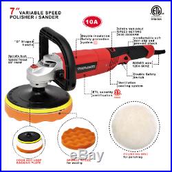 Toolman 7 Electric 7 Variable Speed 3500 RPM 10 Amps Polisher Buffer Sander