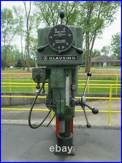 USED Clausing 20 Variable Speed Drill Press withCustom Table & Foot Switch