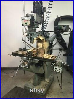 Used Bridgeport Series I Vertical Mill Sony DRO 3 HP Variable Speed Spindle 1979