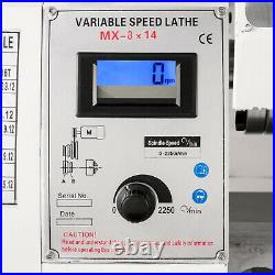 VEVOR Metal Lathe 8x14 Metalworking Machine Variable Speed 2250 RPM 650W 110V