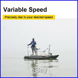 White Haswing 12V 55LBS 48 Bow Mount Electric Trolling Motor+Quick Release