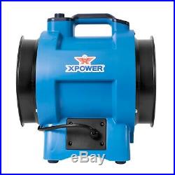 XPOWER X-12 1/2 HP Variable Speed Confined Space Fan Ducting Axial Ventilator